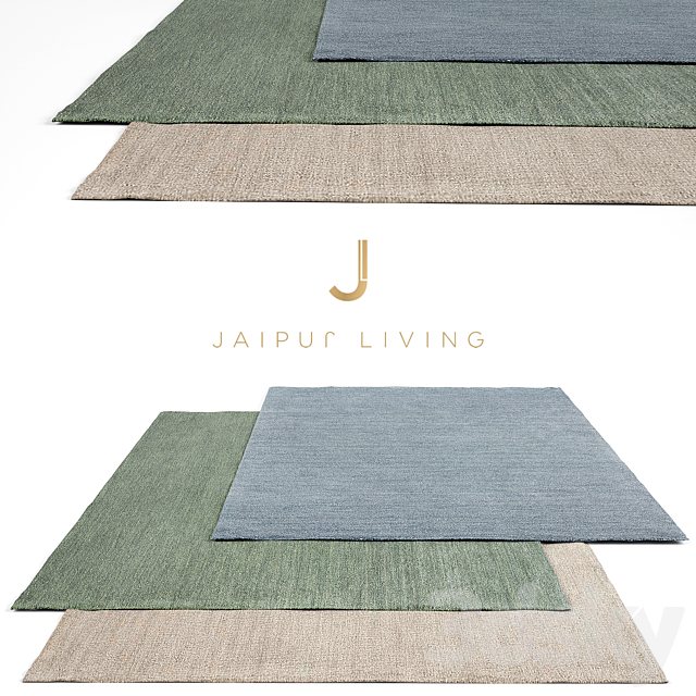 Jaipur Living Rug Set 14 3ds Max - thumbnail 1