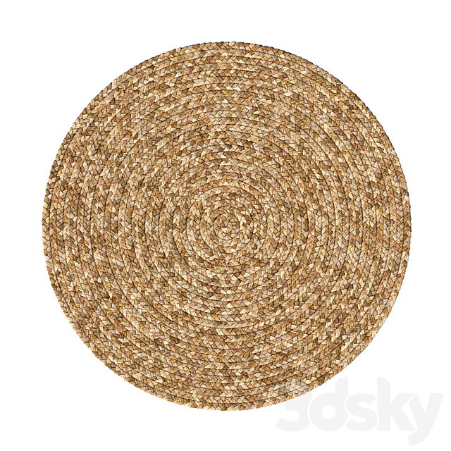 Jute Carpet Set 3DS Max Model - thumbnail 4