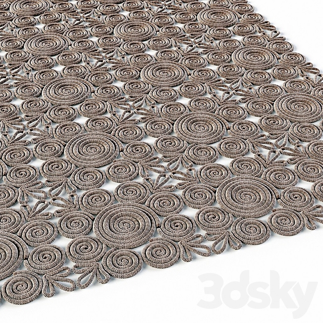 knitted carpet 3ds Max - thumbnail 1