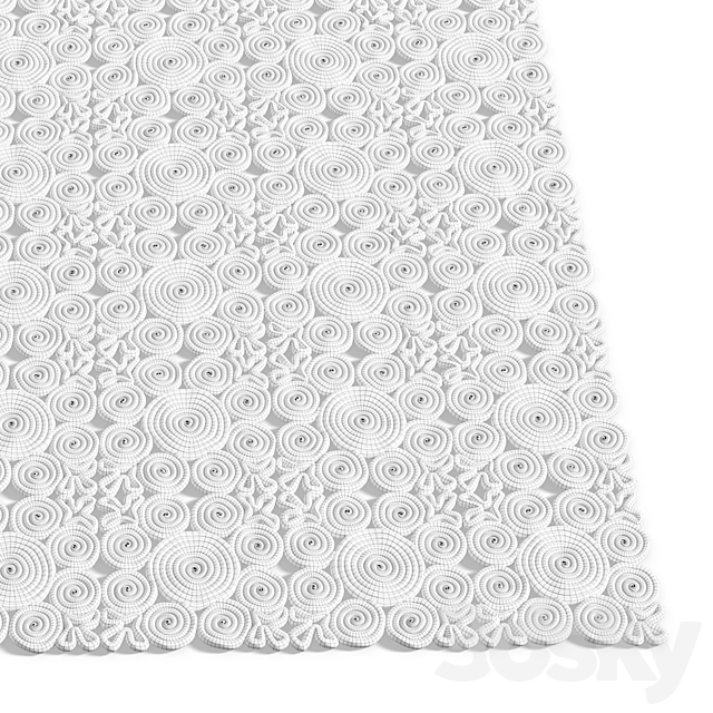 Knitted Rug 3ds Max - thumbnail 3