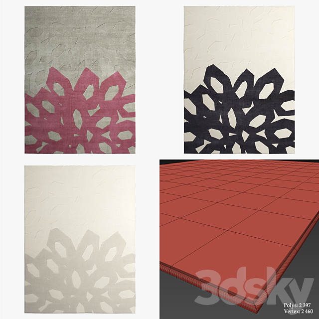 Kvadrat Rugs_648 3DS Max Model - thumbnail 2