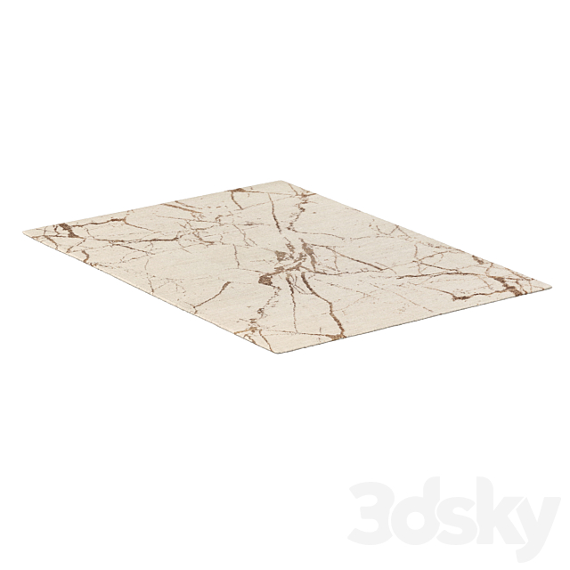 LAKSHMI HAND-KNOTTED WOOL RUG 3dsMax Model - thumbnail 4