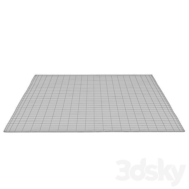 LAKSHMI HAND-KNOTTED WOOL RUG 3dsMax Model - thumbnail 6