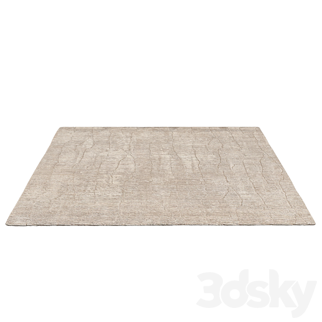 LASYA HAND-KNOTTED SILK WOOL RUG 3DS Max Model - thumbnail 5