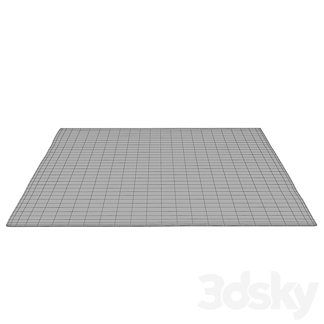 LASYA HAND-KNOTTED SILK WOOL RUG 3DS Max Model - thumbnail 6