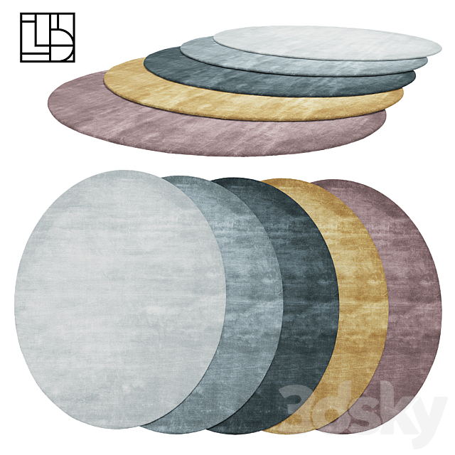 Linie Design Mondo rugs 3ds Max - thumbnail 1