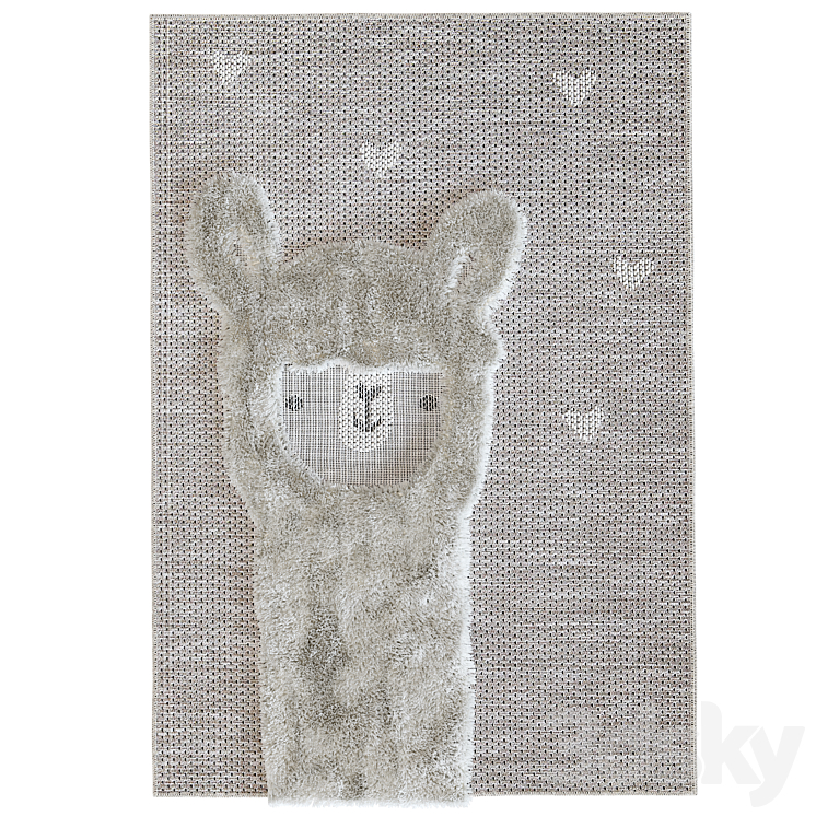 Lovely Llama rug 3DS Max Model - thumbnail 1