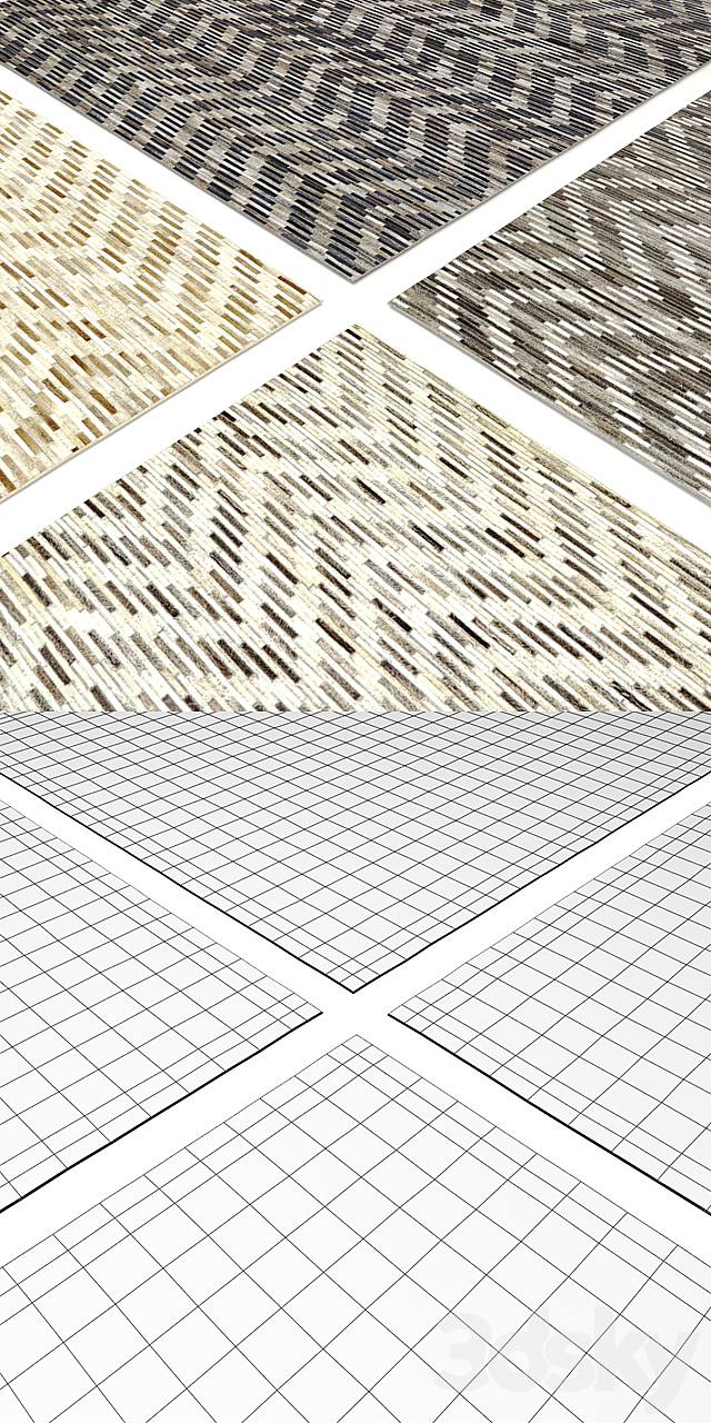 Luso Hide Rug RH 3ds Max - thumbnail 3