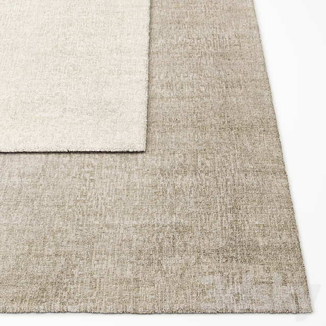 Matrice Hand-Knotted Wool Rug Restoration Hardware 3ds Max - thumbnail 2