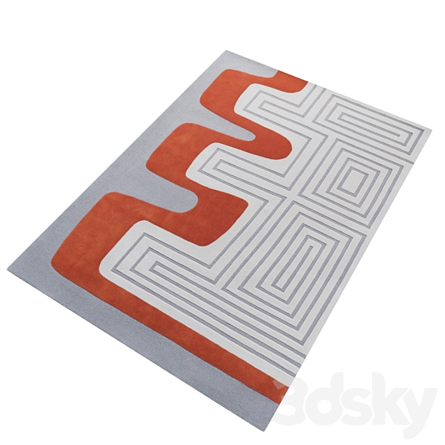 Meander Rug by Dare to Rug 3DS Max Model - thumbnail 2