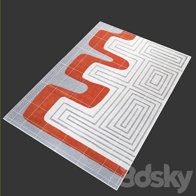 Meander Rug by Dare to Rug 3DS Max Model - thumbnail 3