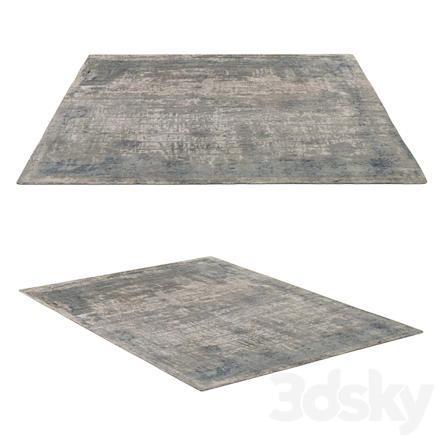 MEHTA HAND-KNOTTED WOOL RUG 3ds Max - thumbnail 2