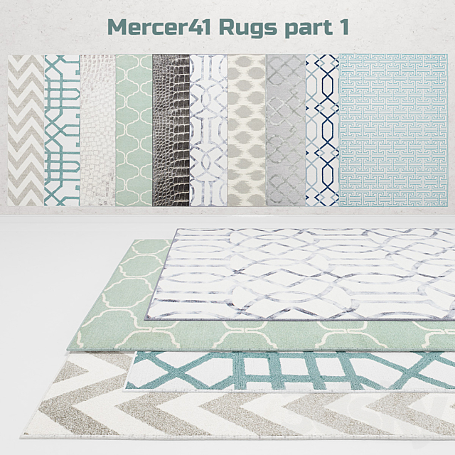 Mercer41 Rugs part 1 3ds Max - thumbnail 1