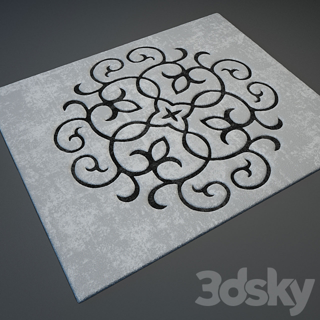 Modern carpet №6 3ds Max - thumbnail 1