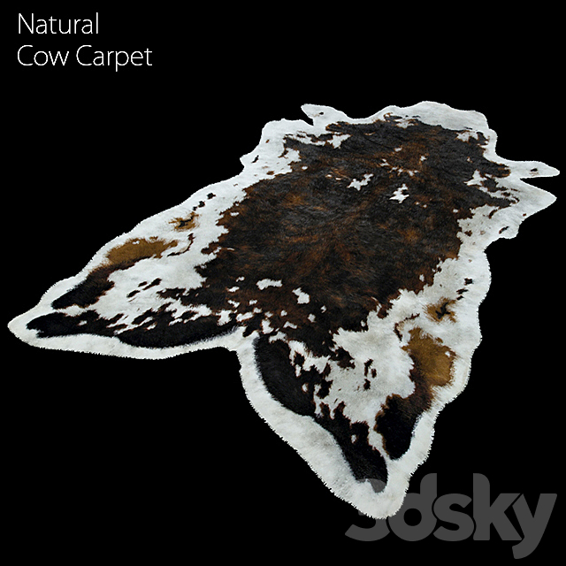 natural cow carpet 3ds Max - thumbnail 1