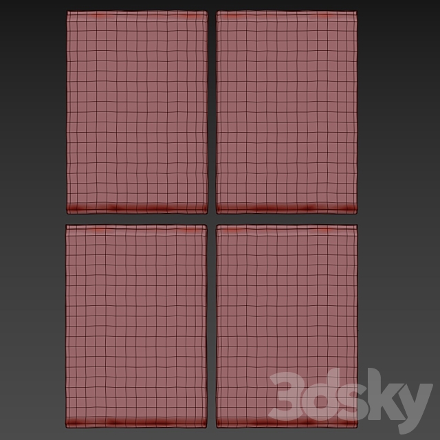 Nebraska Floor Rug 3DS Max Model - thumbnail 4