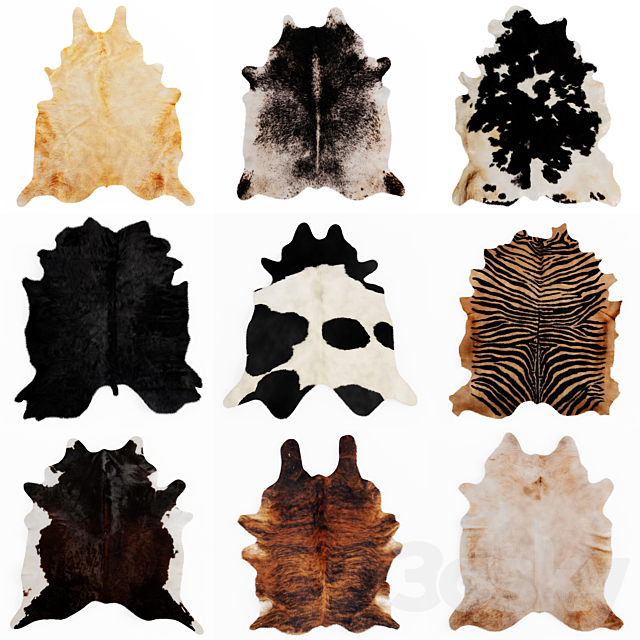 Nine Rugs From Animal Skins 09 3ds Max - thumbnail 1