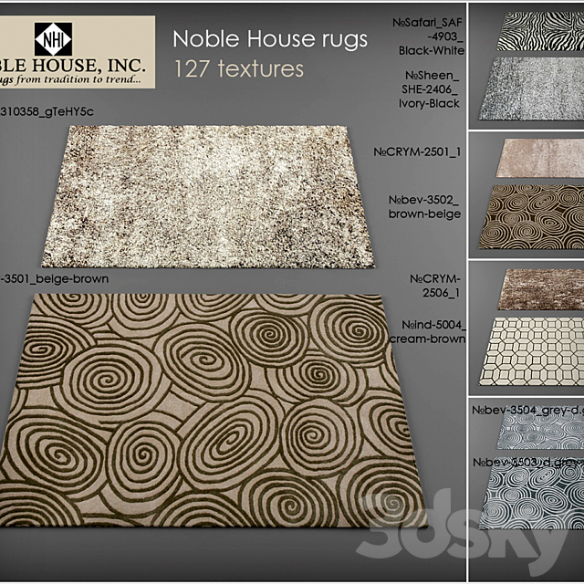 Noble House rugs 3ds Max - thumbnail 1