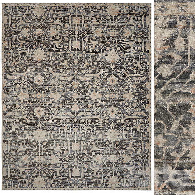 Orleans Hand-Knotted Rug 3ds Max - thumbnail 1