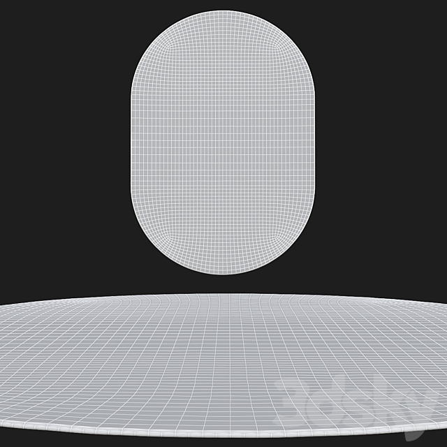 oval rugs | 39 3DS Max Model - thumbnail 2