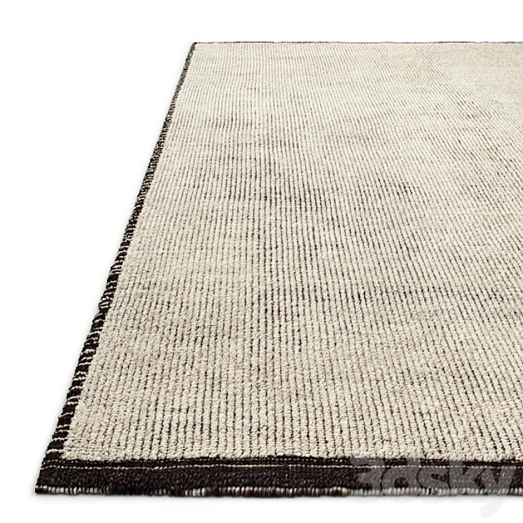 Parallelo Hand-Knotted Wool Rug RH 3DS Max - thumbnail 2