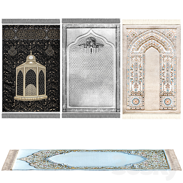 Prayer carpets 3DS Max Model - thumbnail 2