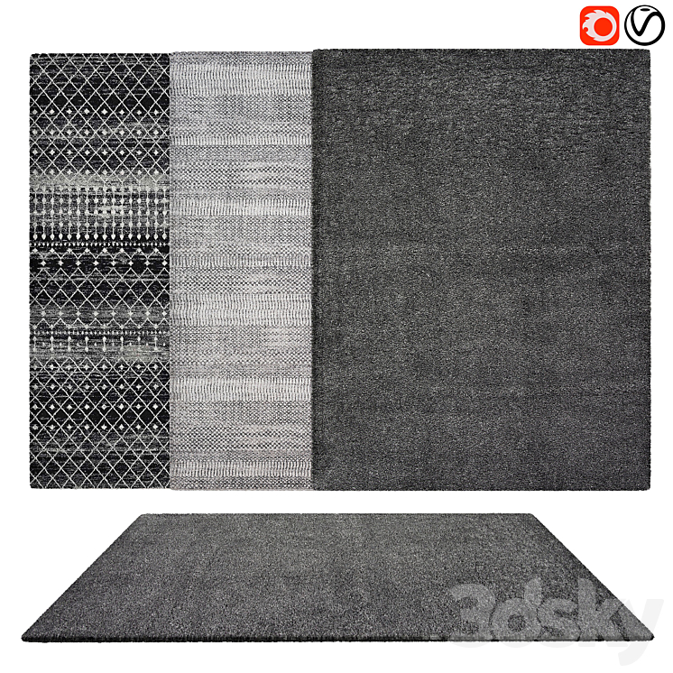 Premium Rug №32 3DS Max Model - thumbnail 1