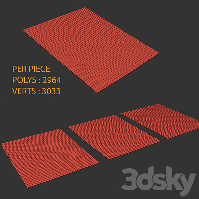 PREMIUM RUGS N12 3DS Max Model - thumbnail 2