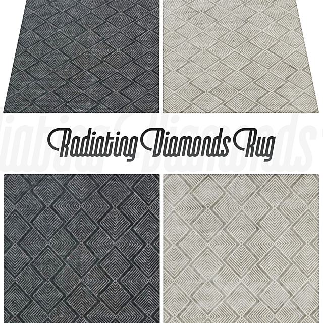 Radiating Diamonds Rug 3ds Max - thumbnail 1