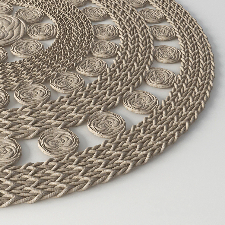 rattan carpet 2 3DS Max - thumbnail 2