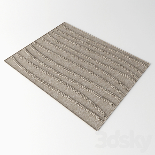 rattan carpet 3ds Max - thumbnail 3