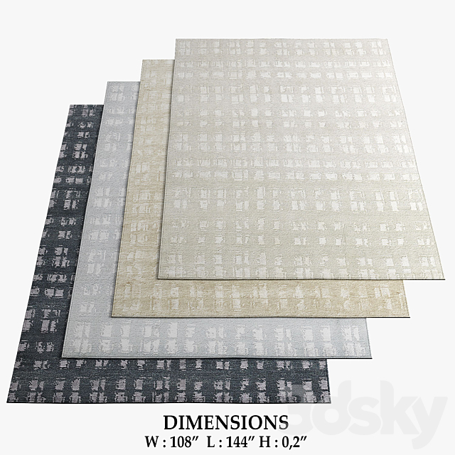 Restoration Hardware Rugs_108 3ds Max - thumbnail 1