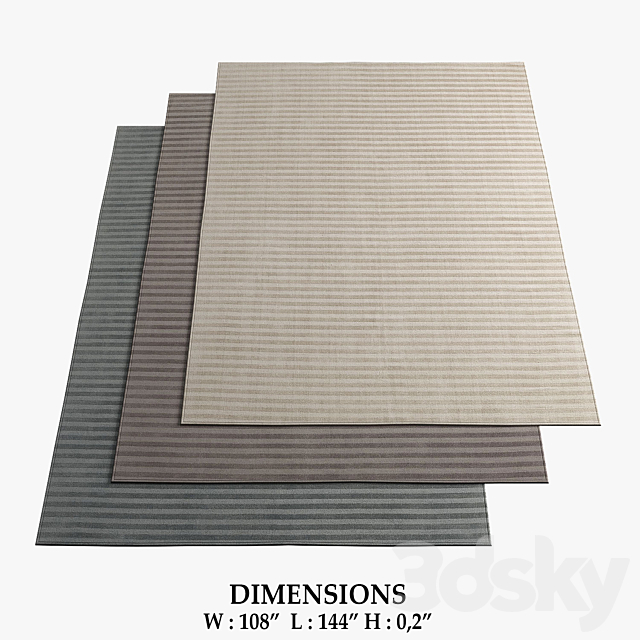 Restoration Hardware Rugs_126 3ds Max - thumbnail 1