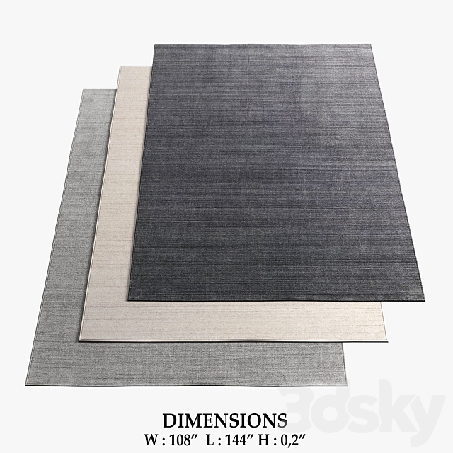 Restoration Hardware Rugs_58 3ds Max - thumbnail 1