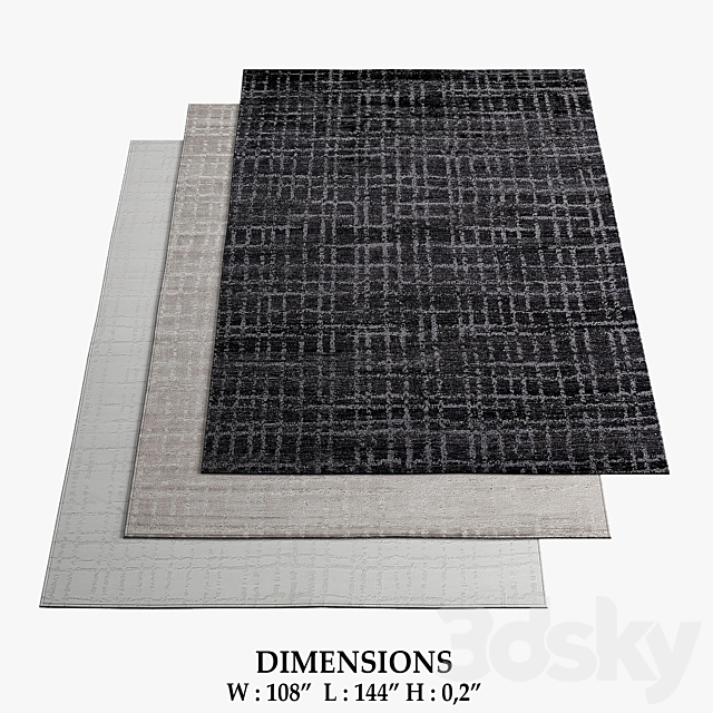 Restoration Hardware Rugs_79 3ds Max - thumbnail 1