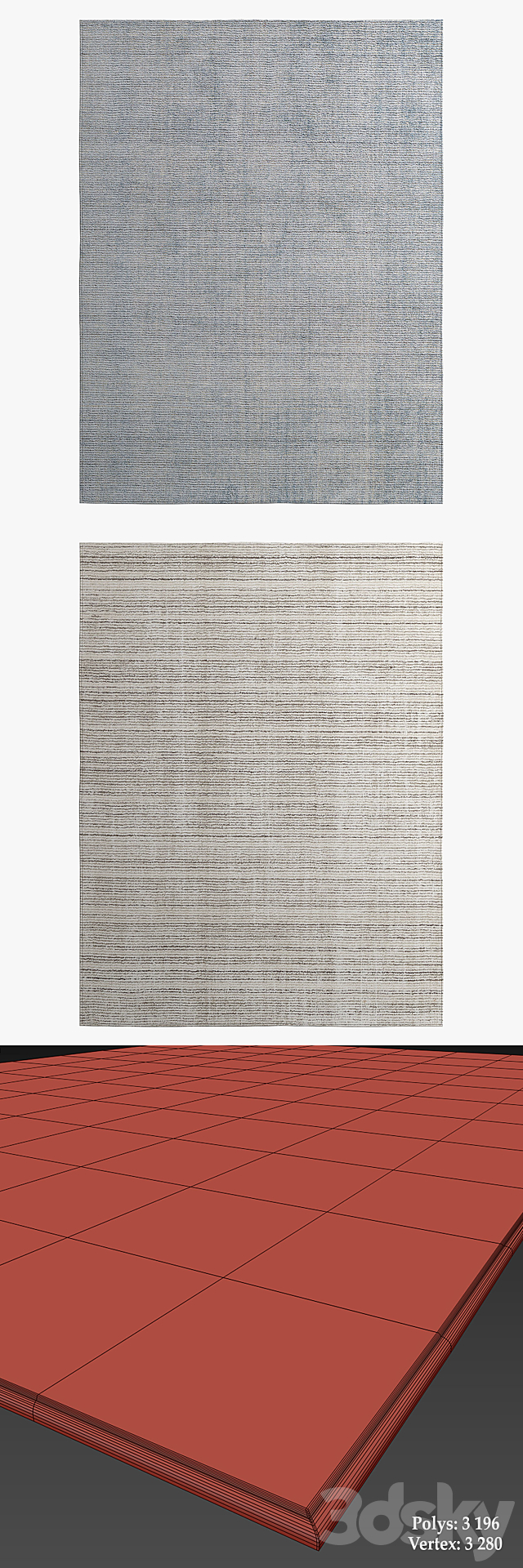 Restoration Hardware Rugs_96 3ds Max - thumbnail 3