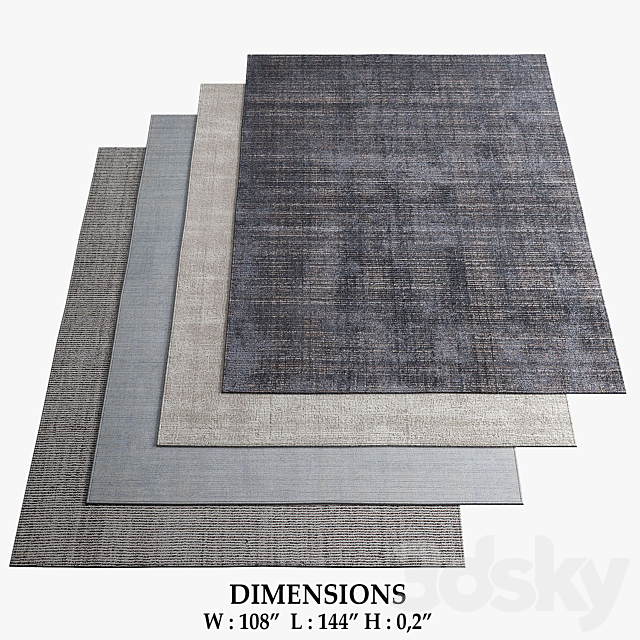 Restoration Hardware Rugs_97 3ds Max - thumbnail 1