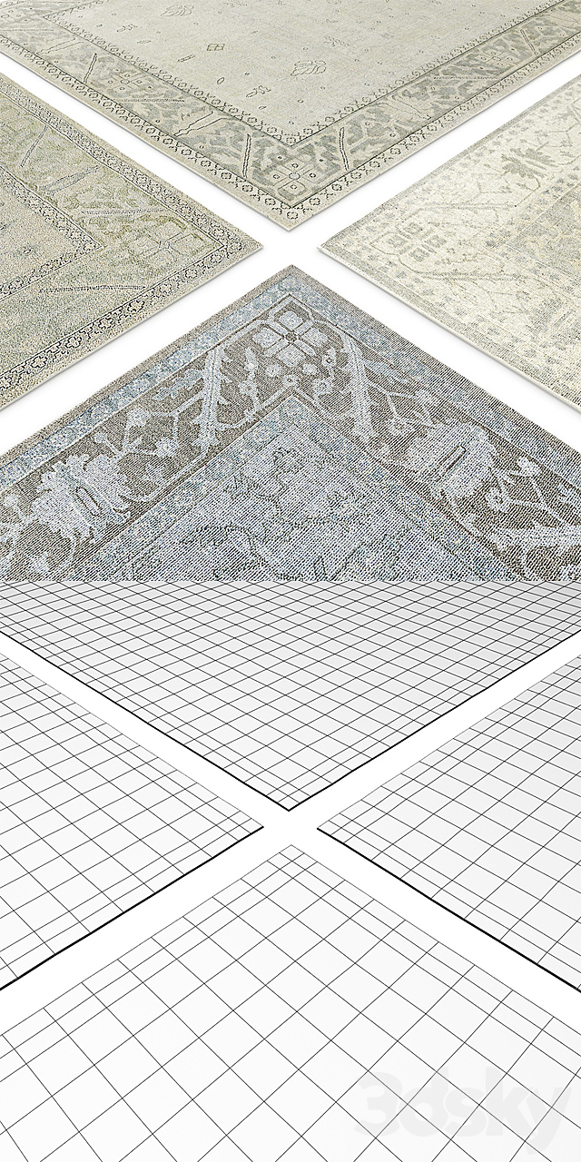 RH Ashra Rug 3DS Max Model - thumbnail 3