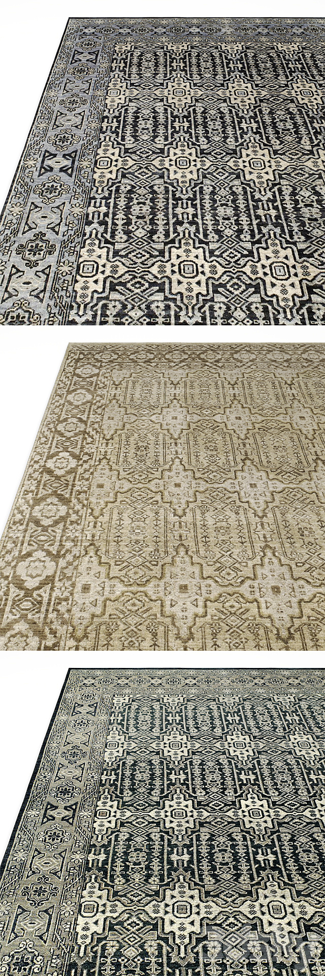 RH Moderne Geometric Rug 3DS Max Model - thumbnail 2