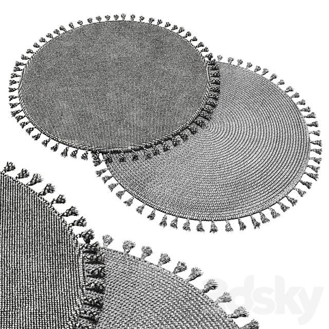 round carpet 15 3ds Max - thumbnail 1