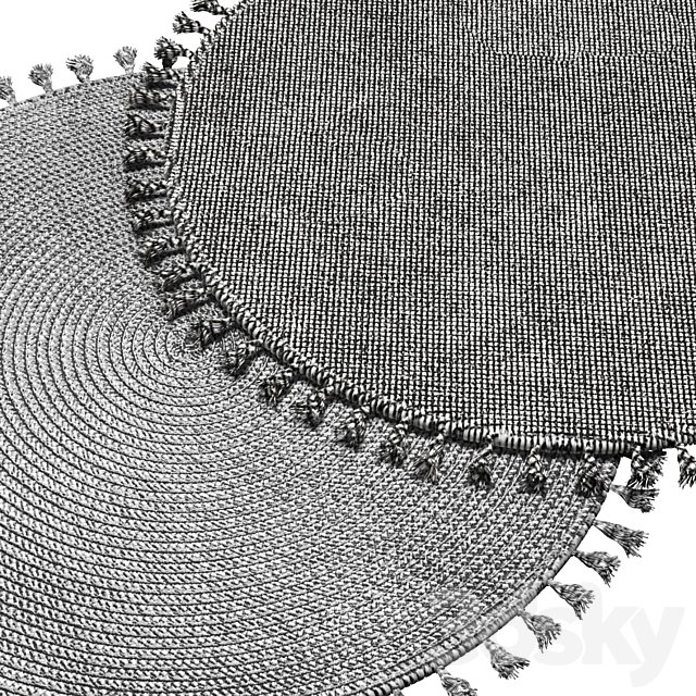 round carpet 15 3ds Max - thumbnail 2