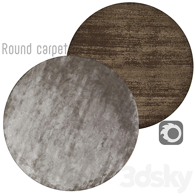 round carpet 3ds Max - thumbnail 1