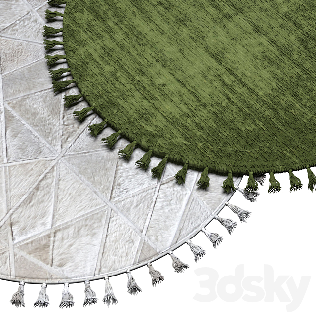 round carpets 3ds Max - thumbnail 2