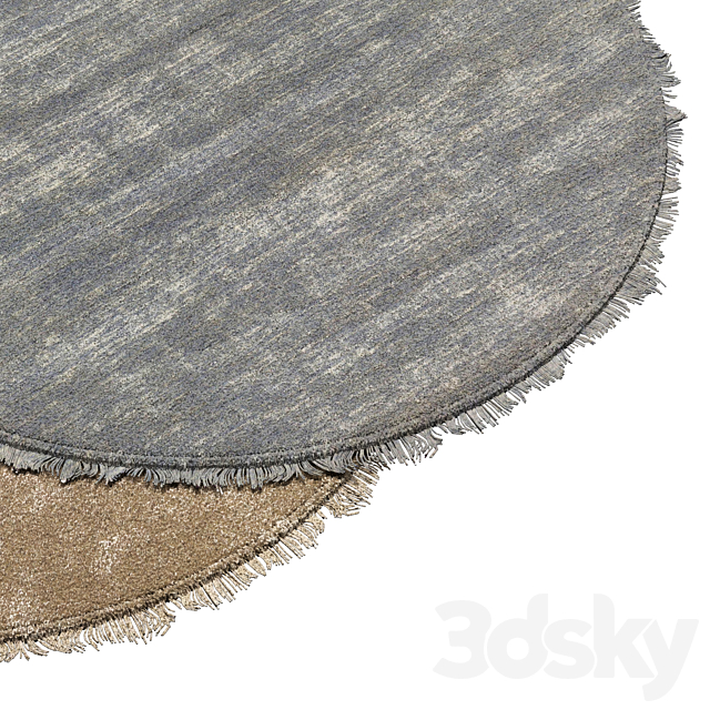 round rug 10 3DS Max Model - thumbnail 2