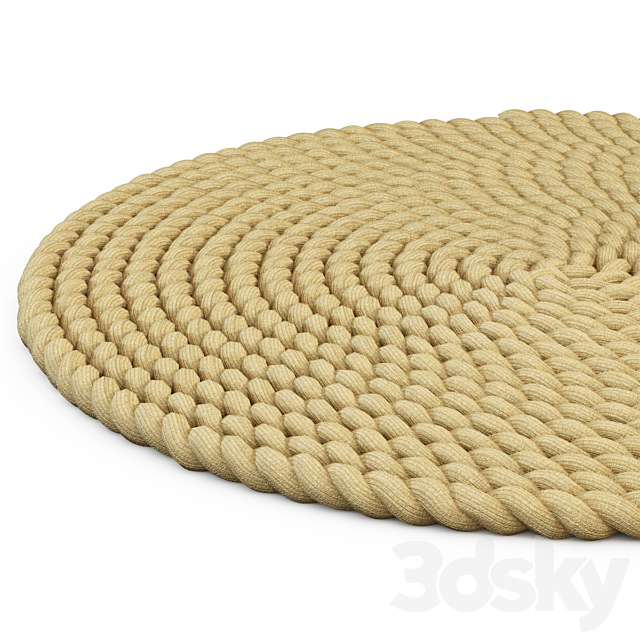 Round rug 3ds Max - thumbnail 3