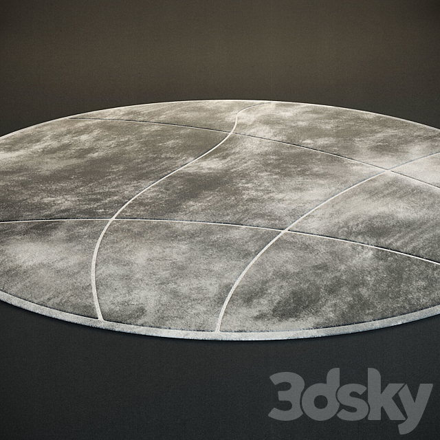 Round rug 3DS Max Model - thumbnail 1