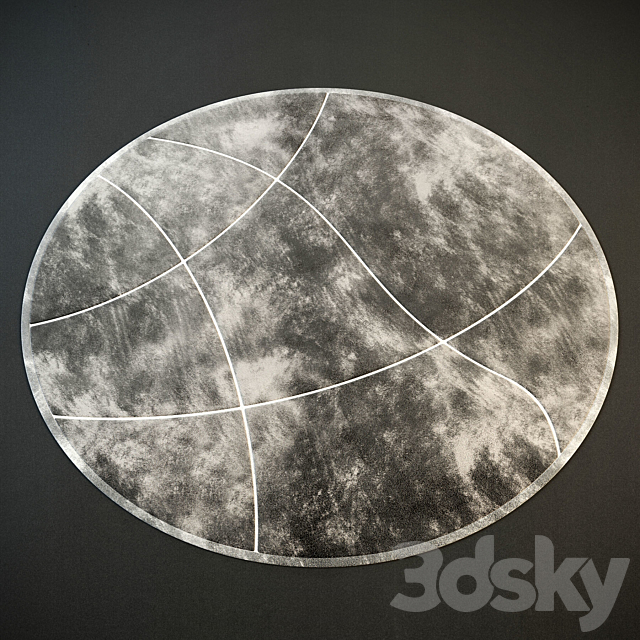 Round rug 3DS Max Model - thumbnail 2