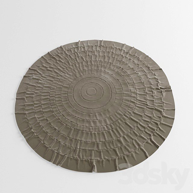 Round rug 3DS Max Model - thumbnail 2