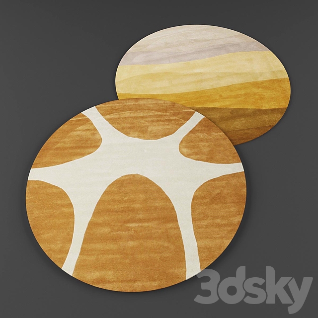 Round rugs07 3ds Max - thumbnail 3