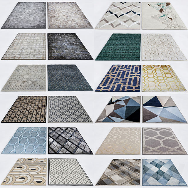 Rugs collections 3ds Max - thumbnail 1